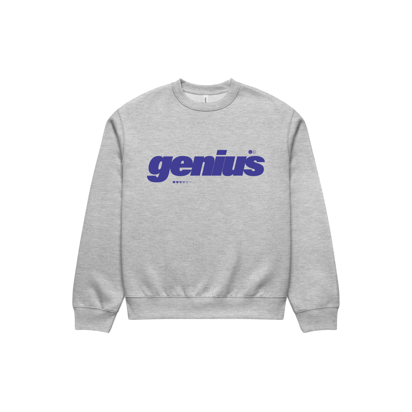 Genius Crewneck (Grey/Blue)