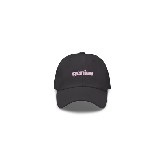 Genius Dad Cap (Dk Grey/Pink)