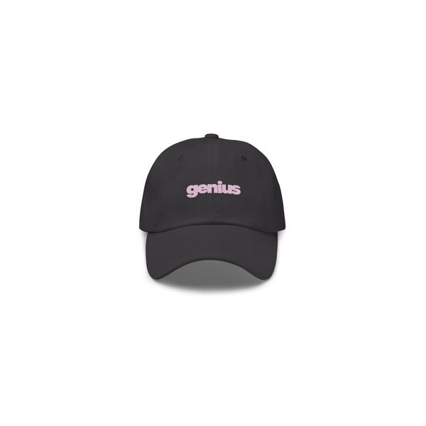 Genius Dad Cap (Dk Grey/Pink)