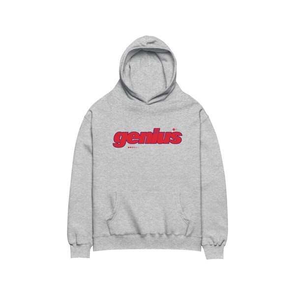 Genius Hoodie (Grey/Red)